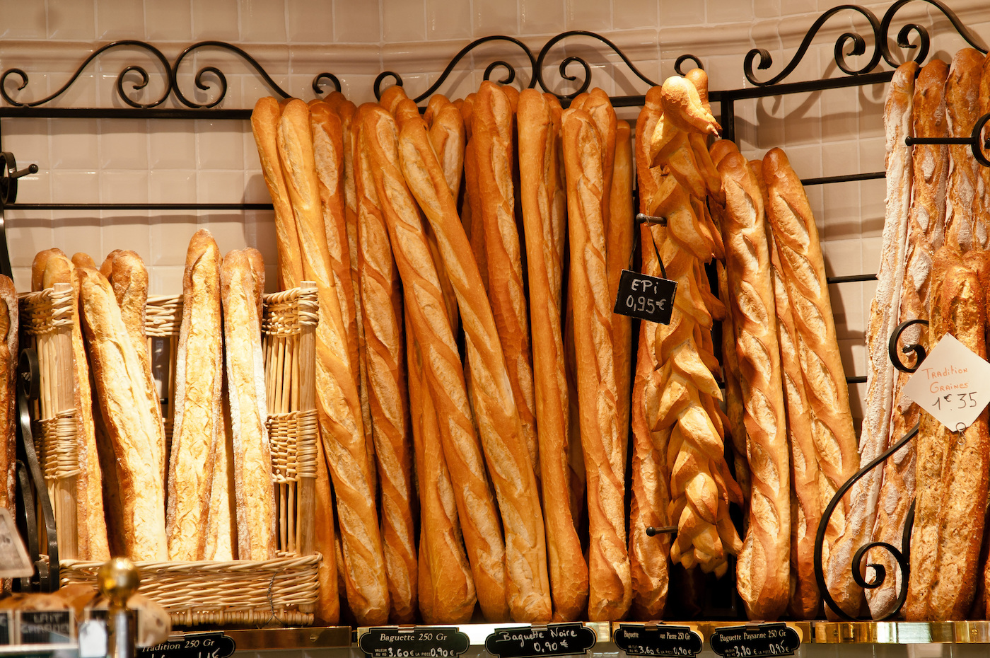 Franse baguettes bij de Franse boulangerie.