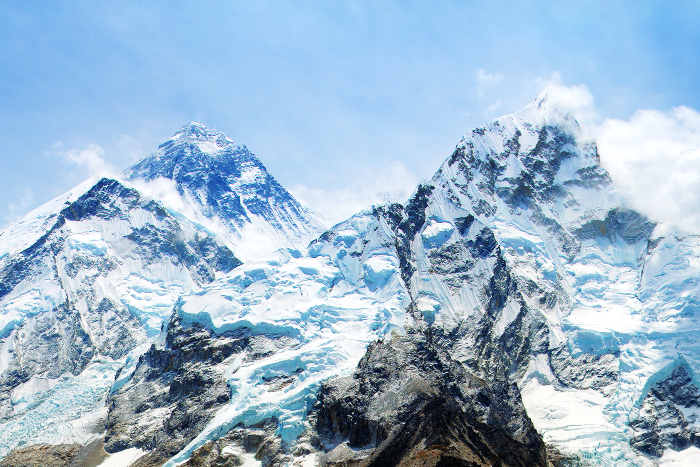Khumbu-gletsjer Mount Everest basecamp