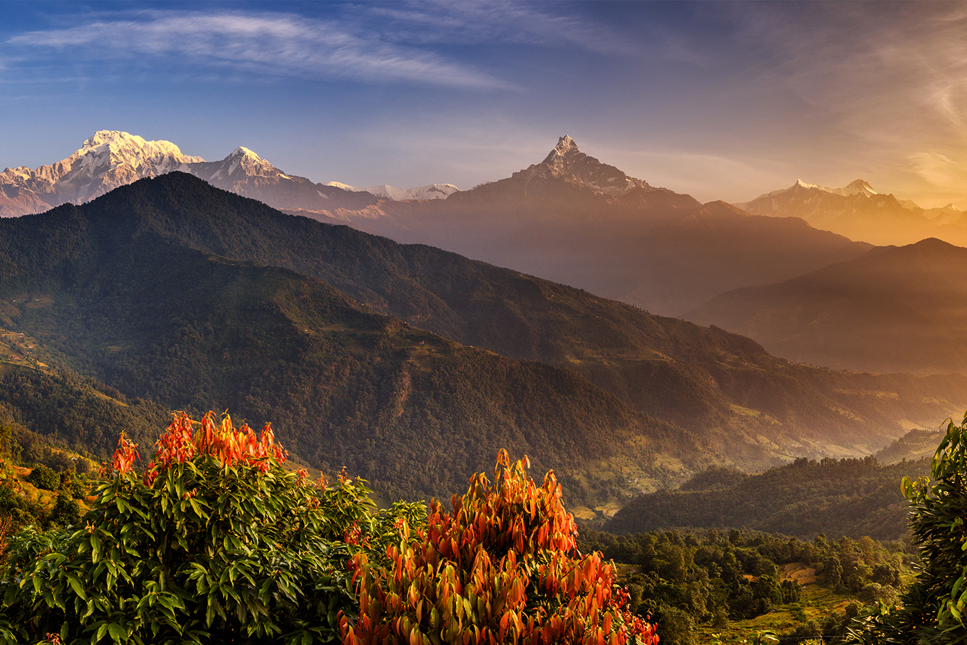 Nepal Annapurna gebergte Pokhara