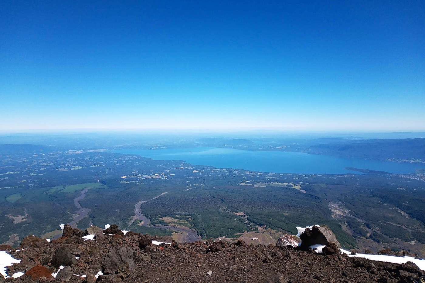 Uitzicht op Lago Villarrica Chili Zuid-Amerika