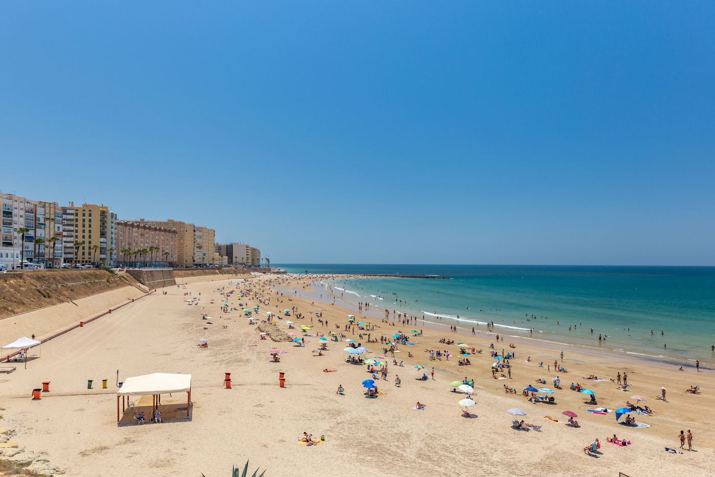 Playa de Santa Maria del Mar, Cadiz, Spanje