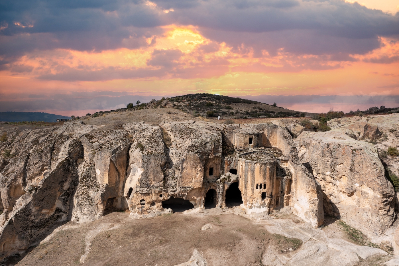 Ayazini Cave Church Gordion, Turkije UNESCO
