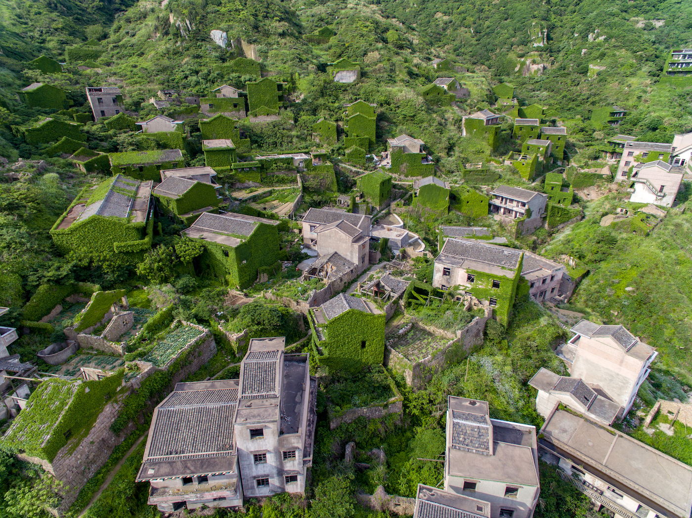 Houtouwan China Aerial view