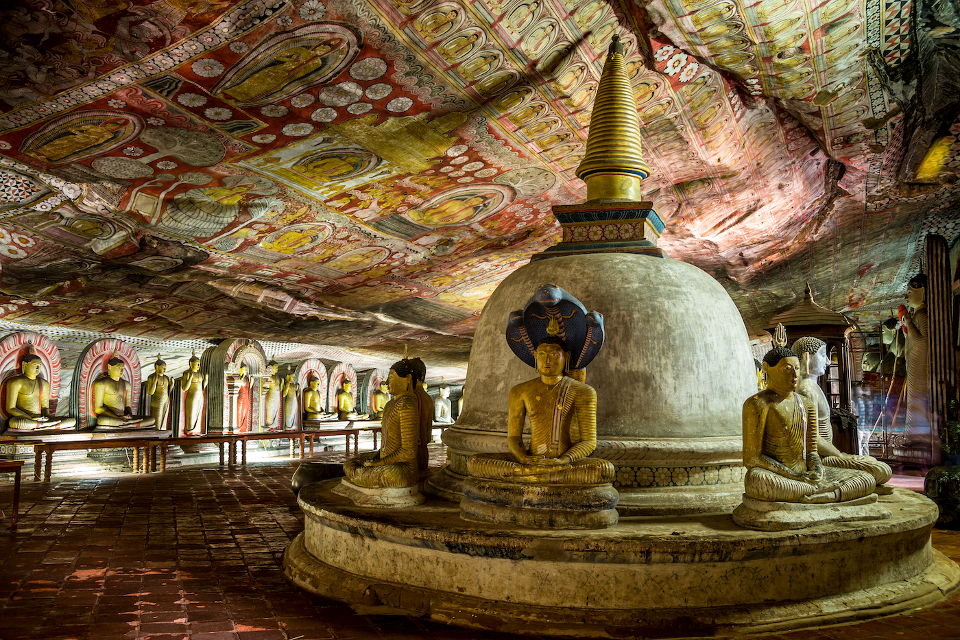 Dambulla Rangiri grottempel Gouden Tempel Sri Lanka